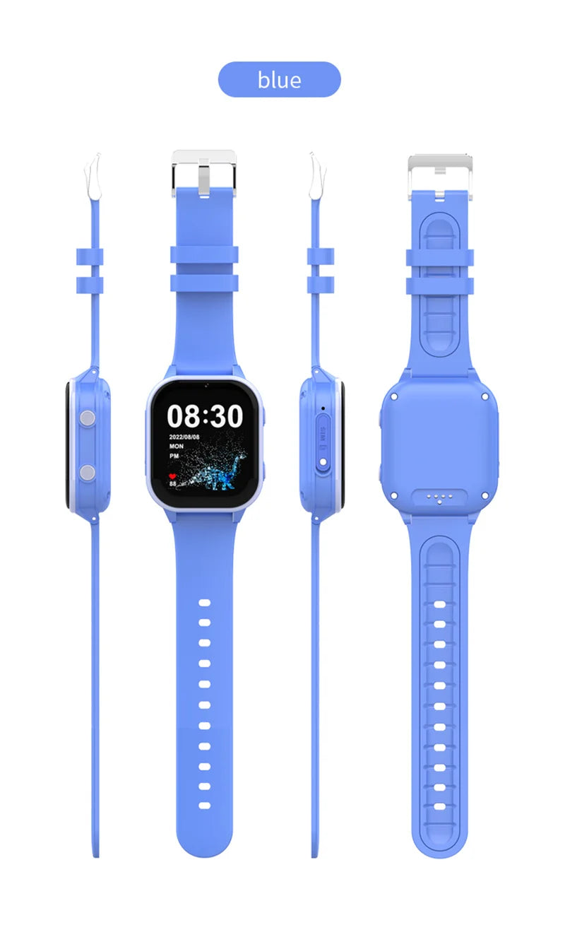Relógio inteligente infantil Wonlex 4G SOS GPS WiFi Relógio de pulso Whatsapp KT19Pro Android 8.1 com câmera de chamada de vídeo Monitor Smartwatch infantil