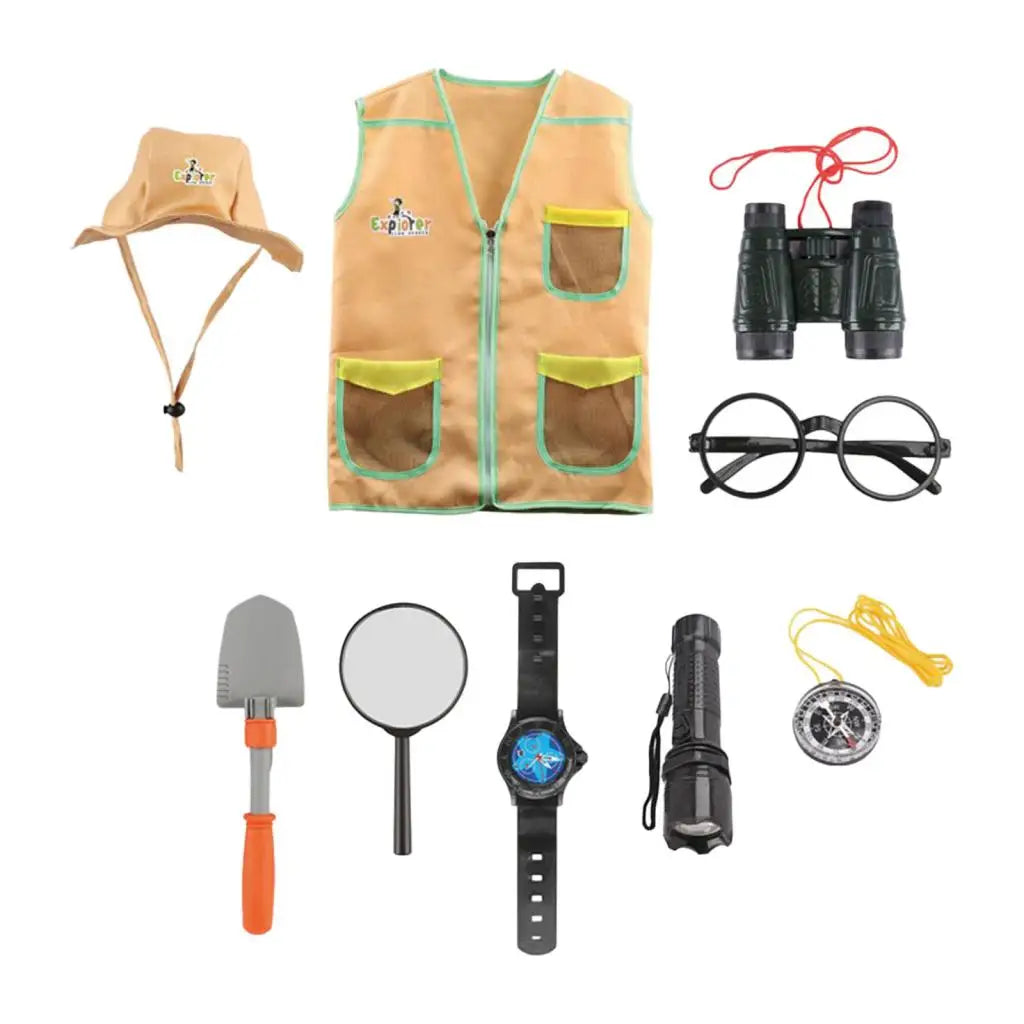 Kids Outdoor Adventure Kits Kids Outdoor Exploration Adventure Kits Dress up Role Explorer Costume Set for Children Kids