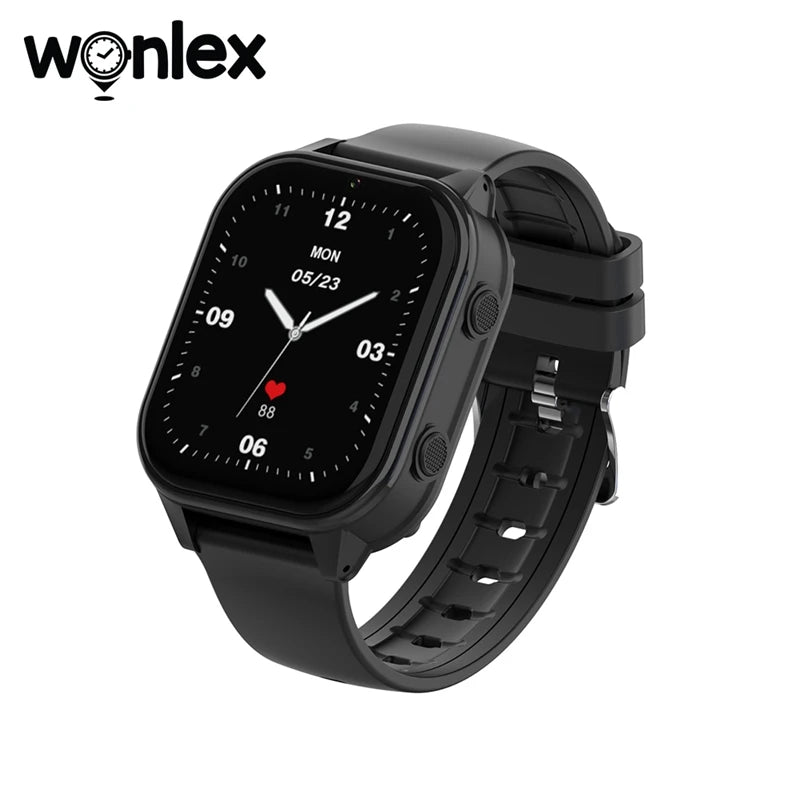 Relógio inteligente infantil Wonlex 4G SOS GPS WiFi Relógio de pulso Whatsapp KT19Pro Android 8.1 com câmera de chamada de vídeo Monitor Smartwatch infantil