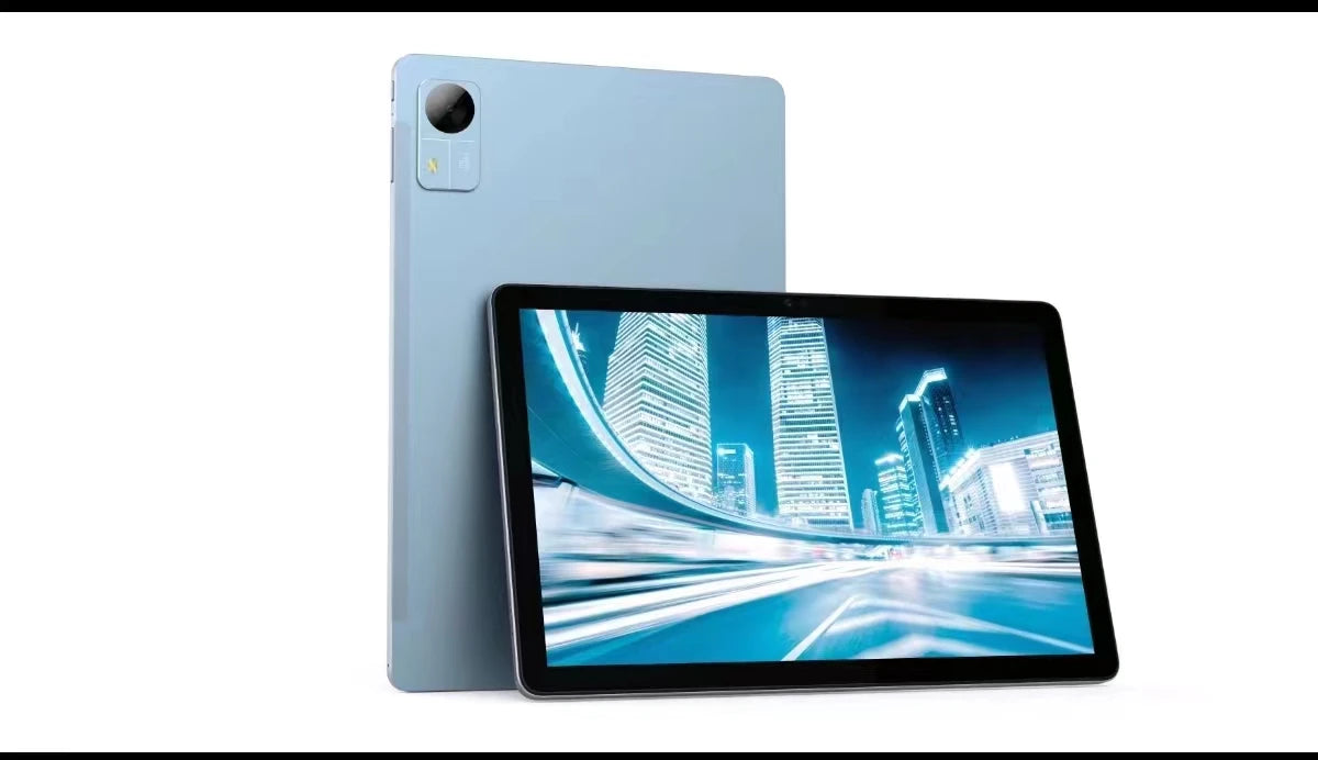 Tablet de 10,1 polegadas com resolução IPS de alta definição 1280*800, Android 12, em estoque, Unisoc T606 Octa-core 4+128GB, bateria de 6000mAh 5.0