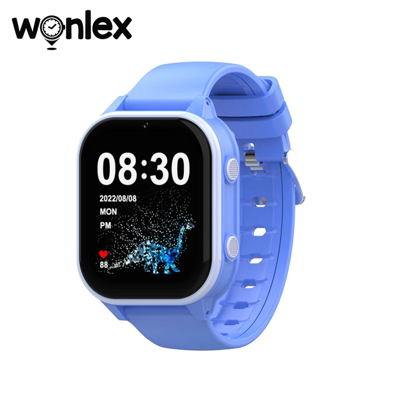 Relógio inteligente infantil Wonlex 4G SOS GPS WiFi Relógio de pulso Whatsapp KT19Pro Android 8.1 com câmera de chamada de vídeo Monitor Smartwatch infantil