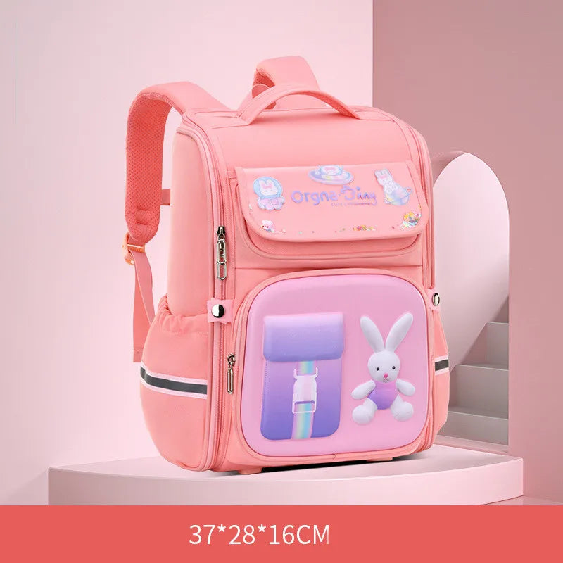 Mochila escolar de desenho animado da moda 2023 para estudantes do 1º ao 6º ano, bolsa de ombro para cuidados com a coluna, bolsas escolares de alta qualidade