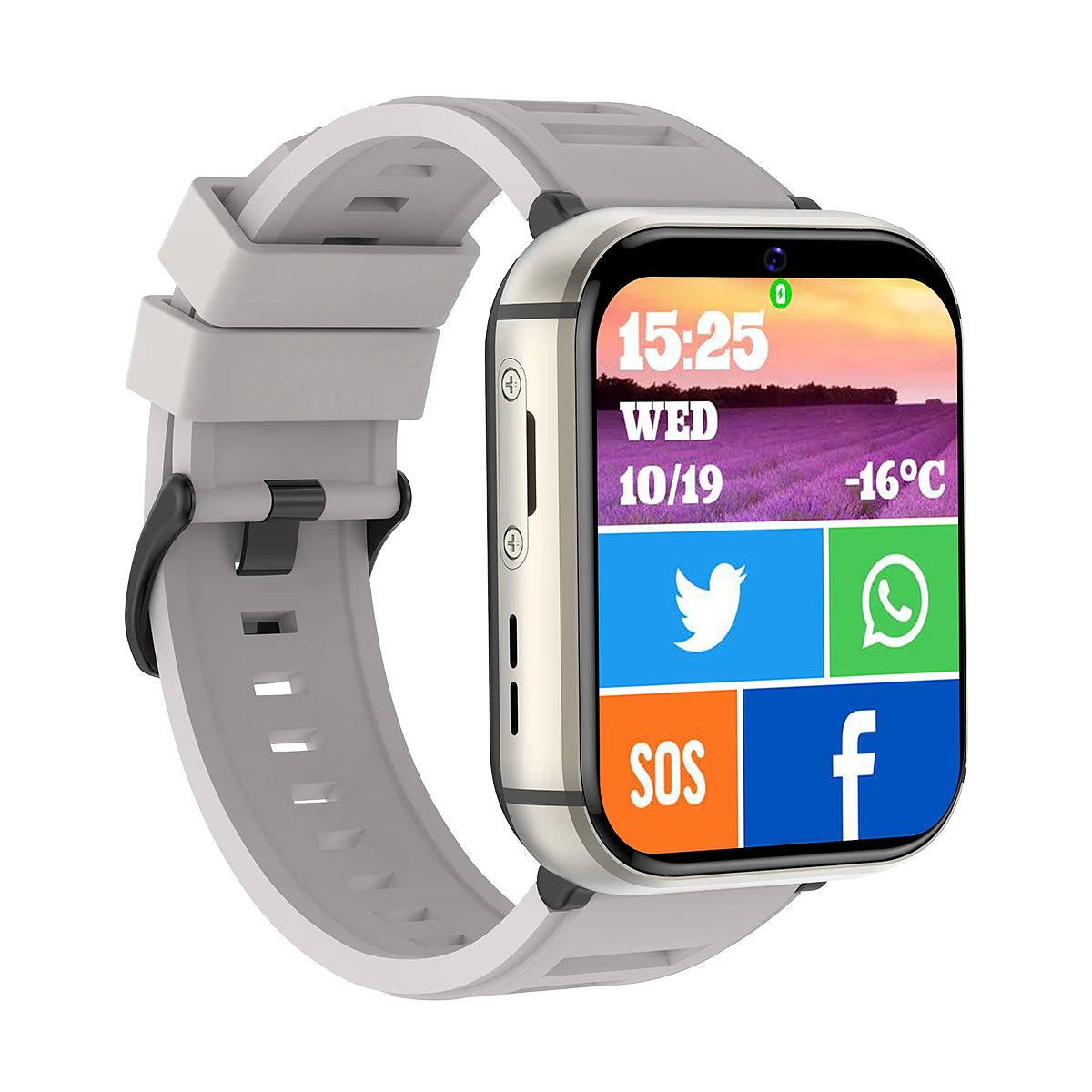 Navegador GPS de 2,08 polegadas, Wi-Fi, Bluetooth, Música, Vídeo, Chamada, Câmera HD, 4G, SIM, Android, Aplicativo, Download, Relógio Inteligente Esportivo