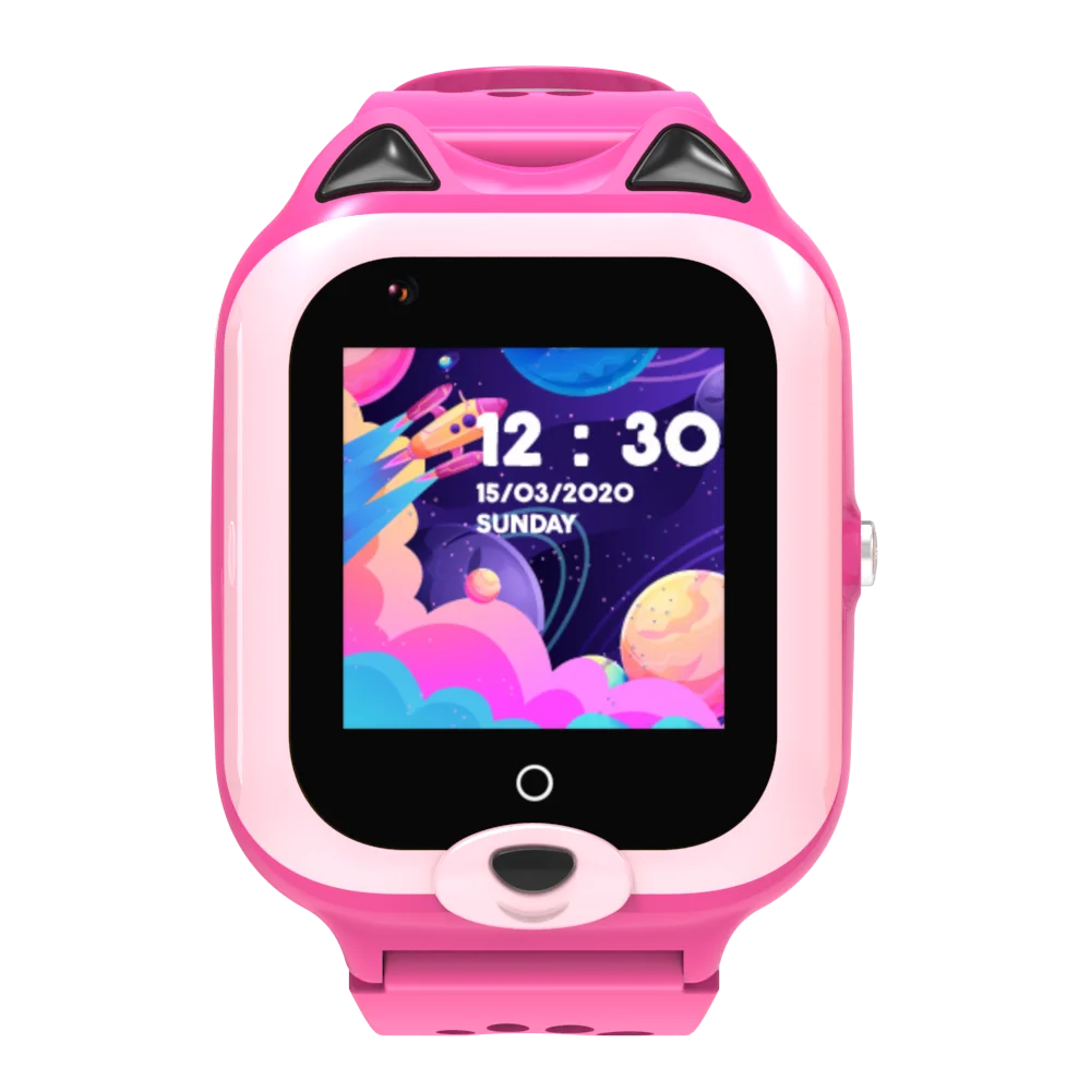 Relógio inteligente infantil Wonlex com múltiplas tiras KT22, à prova d'água, 4G, rastreamento GPS, com chamada de vídeo e câmera