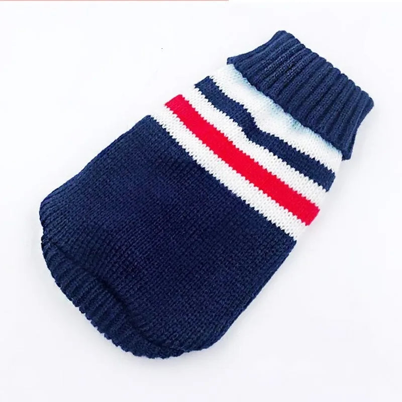 Roupas de cachorro de desenho animado de Natal, suéter quente para gatos, suéter para cães pequenos, roupas para animais de estimação, casaco de tricô, pano de crochê, jersey Perro 30S1