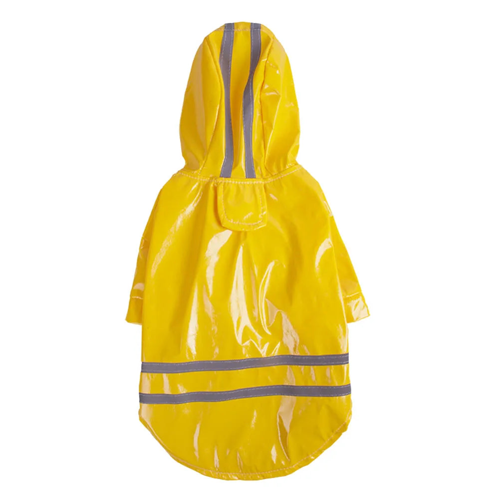 Capa de chuva para cachorro, roupas refletivas para filhotes de estimação, jaqueta de chuva para cachorro pequeno, à prova d'água, yorkshire, poodle, bichon, pomeranian, schnauzer, corgi