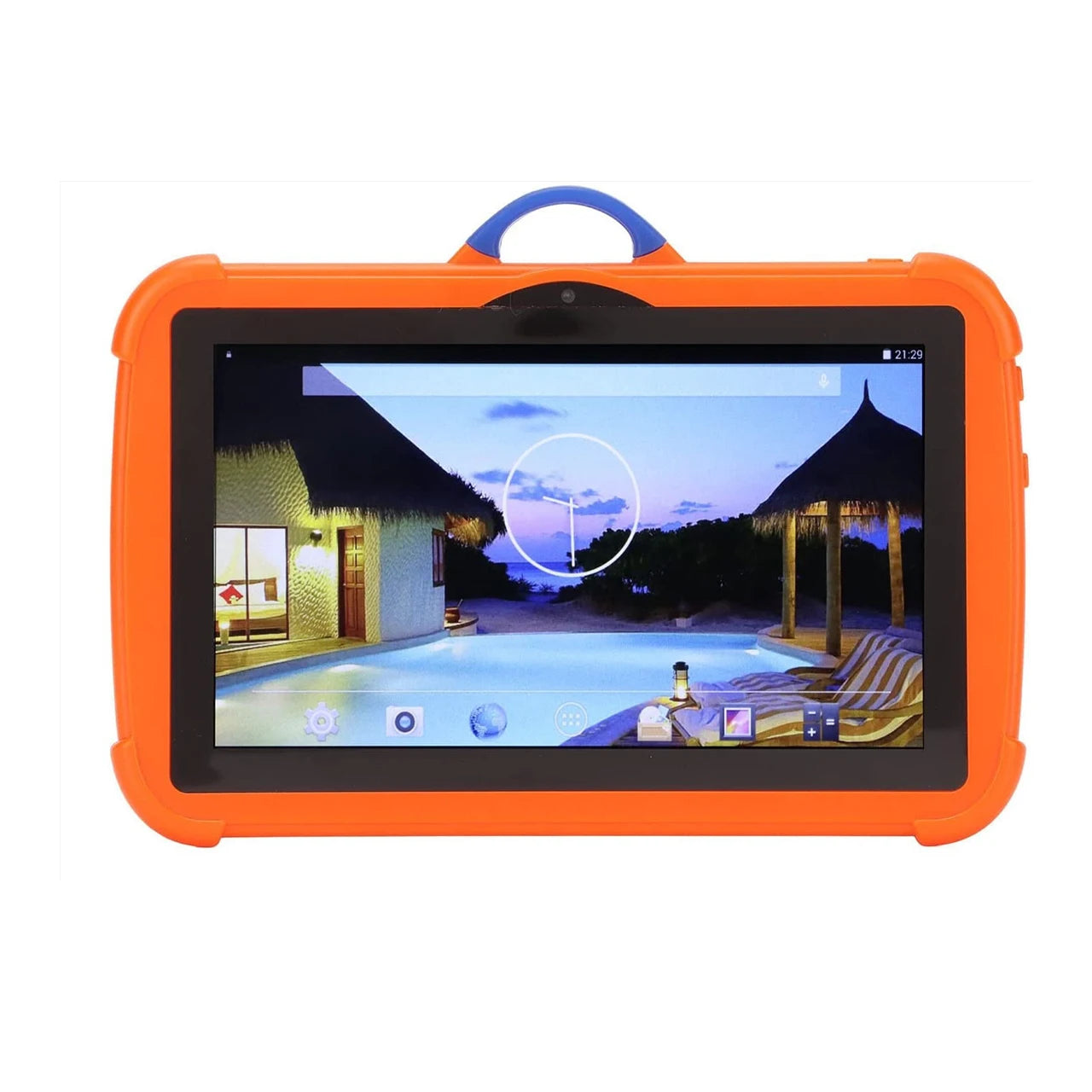 Tablet infantil 2025, tela IPS HD de 7 polegadas, processador quad core, 4 GB de RAM, 64 GB de ROM, tablet para crianças com capa protetora
