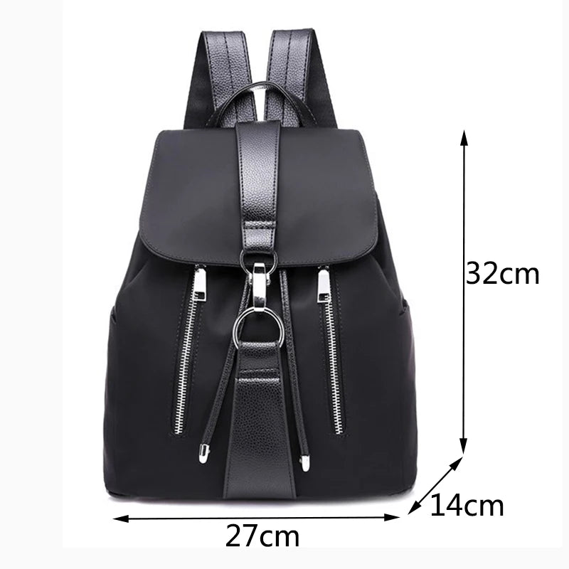Mochila feminina de designer de alta qualidade em nylon, bolsa feminina fashion, mochila escolar de grande capacidade, bolsa de viagem casual