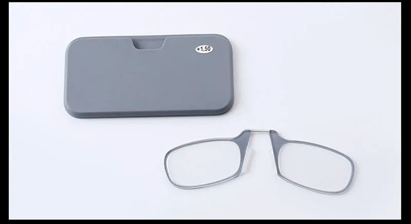 wholesale presbyopic silicon mini clip nose bridge Portable 3M stick on phone reading glasses 1.0 to 3.5