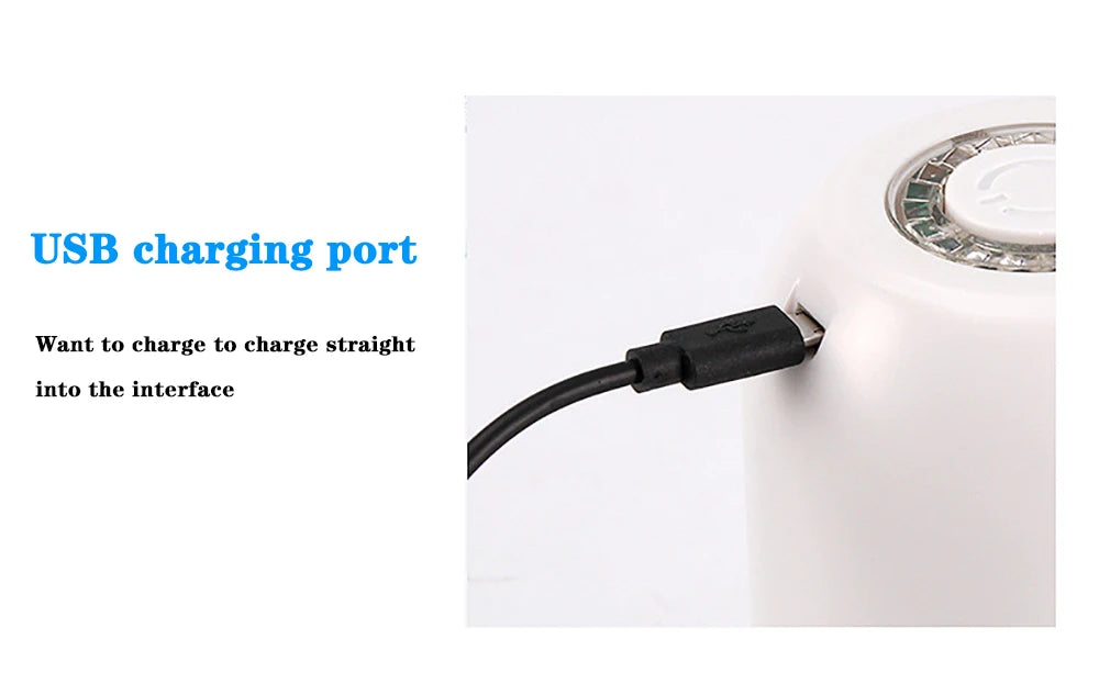 Bomba para garrafa de água com carregamento USB, dispensador elétrico automático de água, bomba para garrafa de água, interruptor automático, dispensador de bebidas