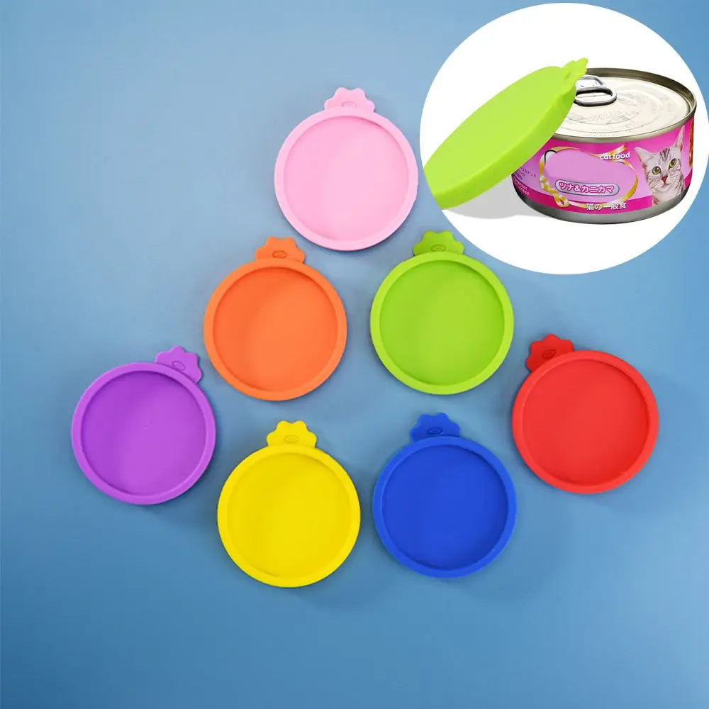 Pet Food Can Silicone Cover Dogs Cats Storage Tin Cap Lid Seal Food Tin Fresh-keeping Cover Pet Supplies pet shop