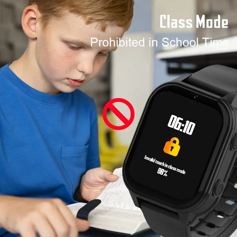 Relógio inteligente infantil Wonlex 4G SOS GPS WiFi Relógio de pulso Whatsapp KT19Pro Android 8.1 com câmera de chamada de vídeo Monitor Smartwatch infantil