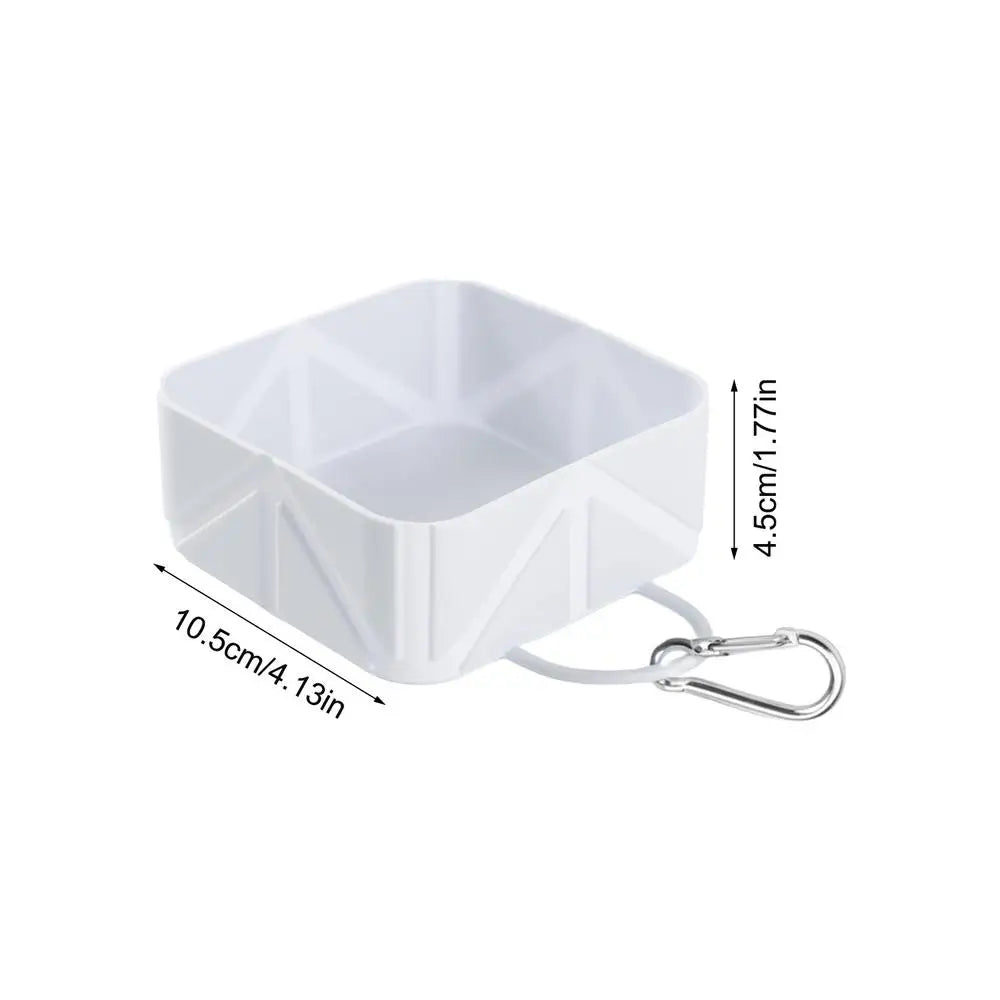 Foldable Dog Bowl 500ml Pet Food Container Dog food and water Feeder manual Pets Food dispenser for Puppy Kitten Car