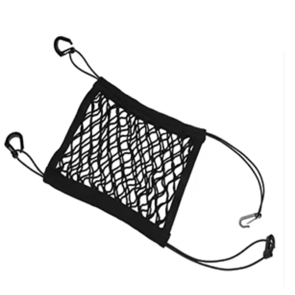 Barreira para carro para animais de estimação, barreira para cachorro, com bolsa de armazenamento de malha de segurança automática, protetor de segurança para banco traseiro, rede de malha