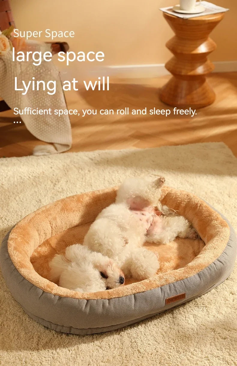 Pet Dog Bed Sofa Cat Warm Soft and Comfortable Sleeping Bed with Non-slip Design Portable Detachable Washable Pet Dog Bed Sofa