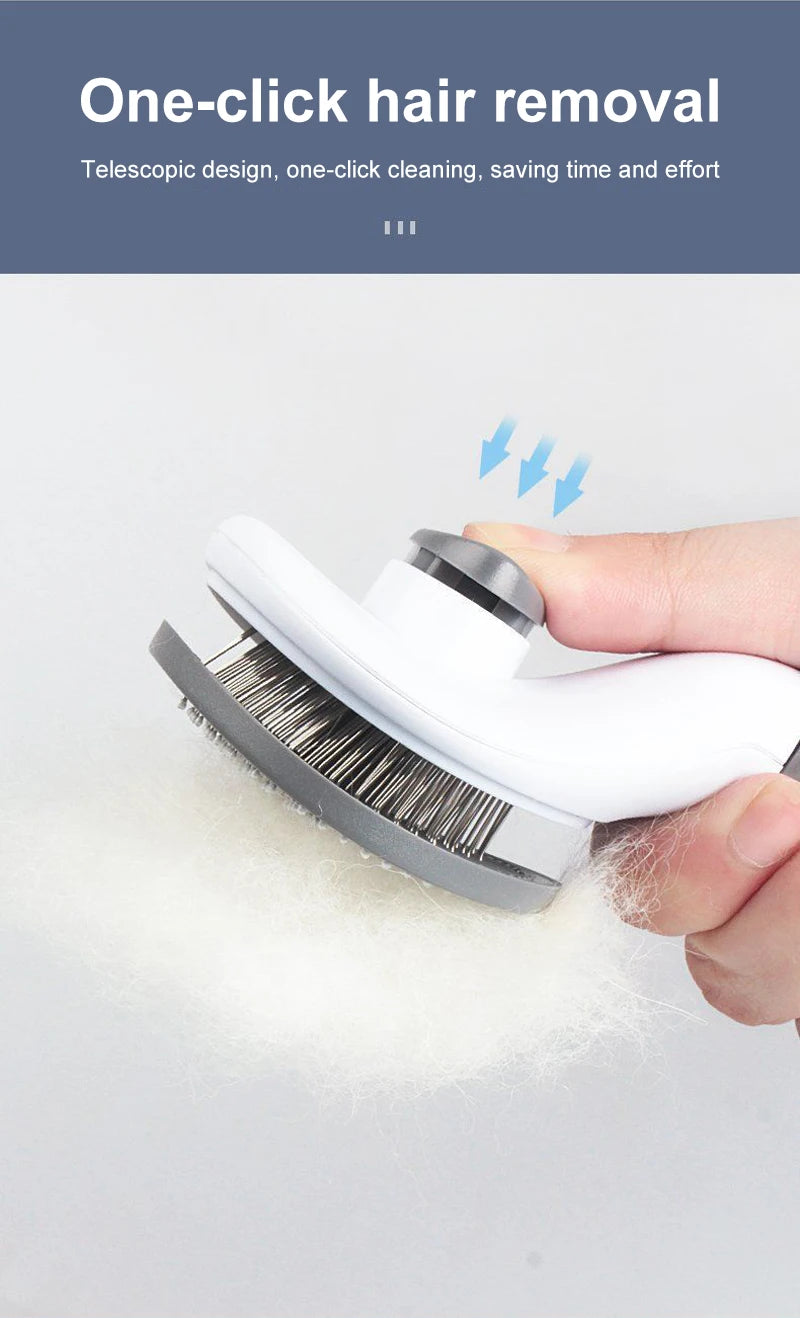 Escova removedora de pelos de cachorro, escova para limpeza e cuidados com pelos de cachorro e gato, pente para cães de pelo longo, remove pelos de animais de estimação, escova de banho e limpeza, suprimentos para cães
