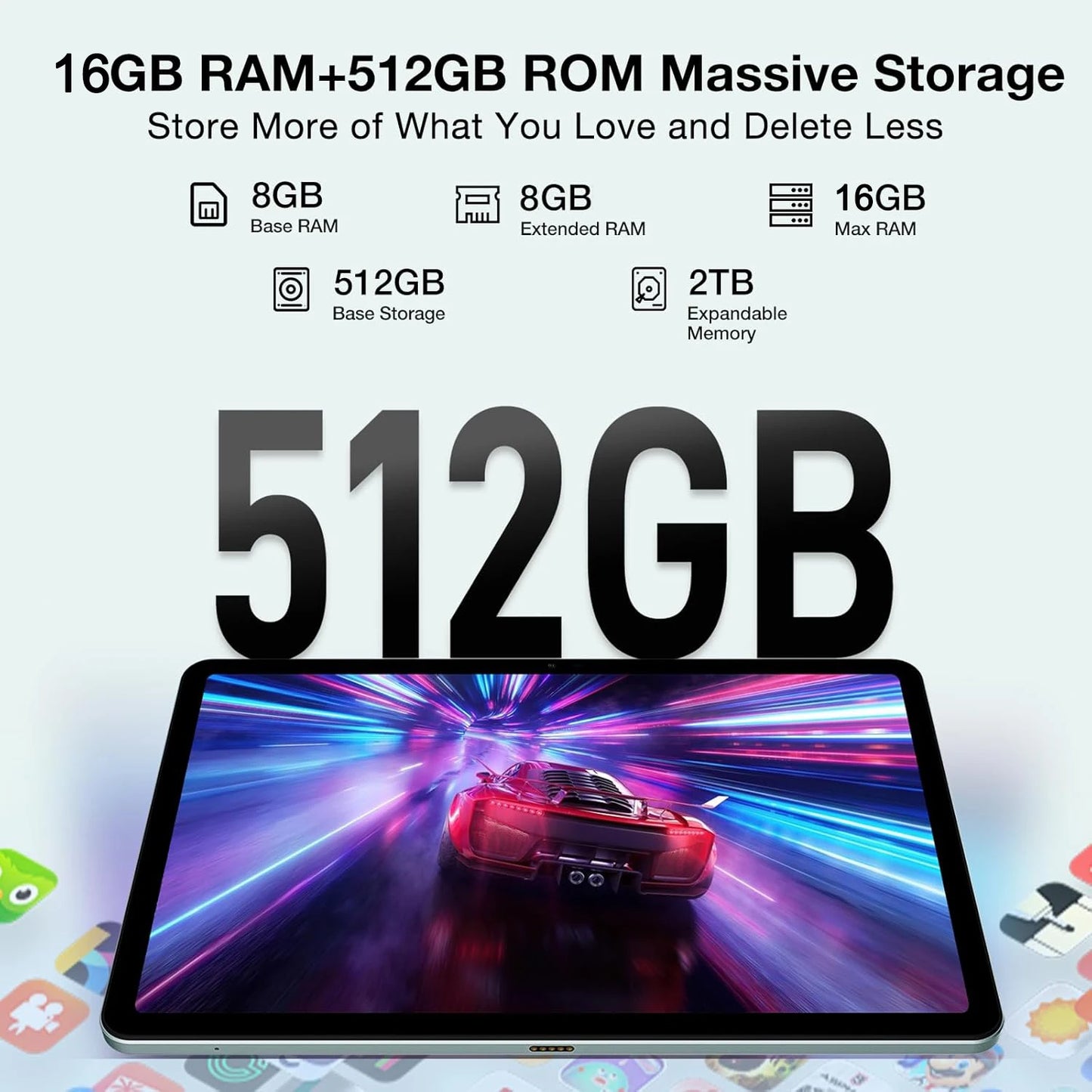 Tablet Android 14 de 14 polegadas com firmware global, tela FHD 2K, 16 GB e 512 GB, novo firmware global de 2025, compatível com Android 14, 5G e Wi-Fi, com suporte para GPS e laptop