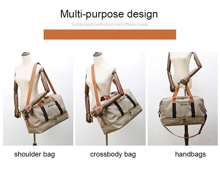 Bolsa de ginástica para viagem, bagagem para curta distância, bolsas de fitness portáteis, bolsa de ombro transversal, bolsa de peito, bolsas de mão, bolsa de mão para viagem, bolsa de fim de semana