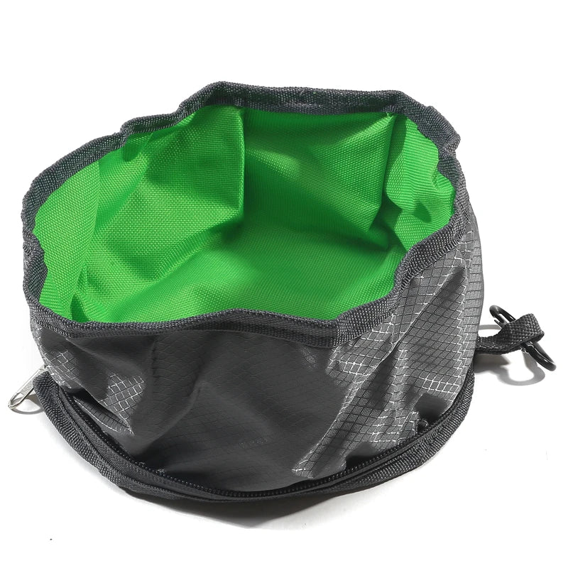 Alimentador portátil para animais de estimação, tigela dobrável e conveniente para alimentação de água para cães, filhotes e gatos, tigela dobrável para áreas externas, suprimentos para animais de estimação