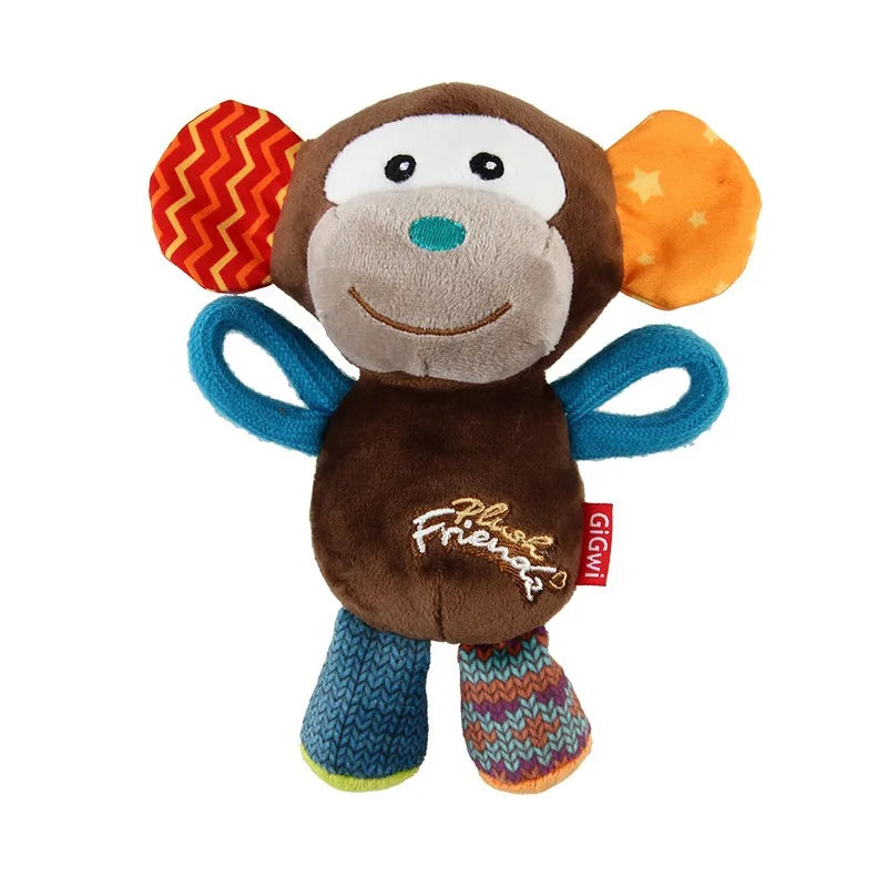 Brinquedo de pelúcia para cachorro GiGwi, série Honour, boneco com chamada de voz, alivia o tédio, cachorro de pequeno e médio porte, brinquedo com som para presente