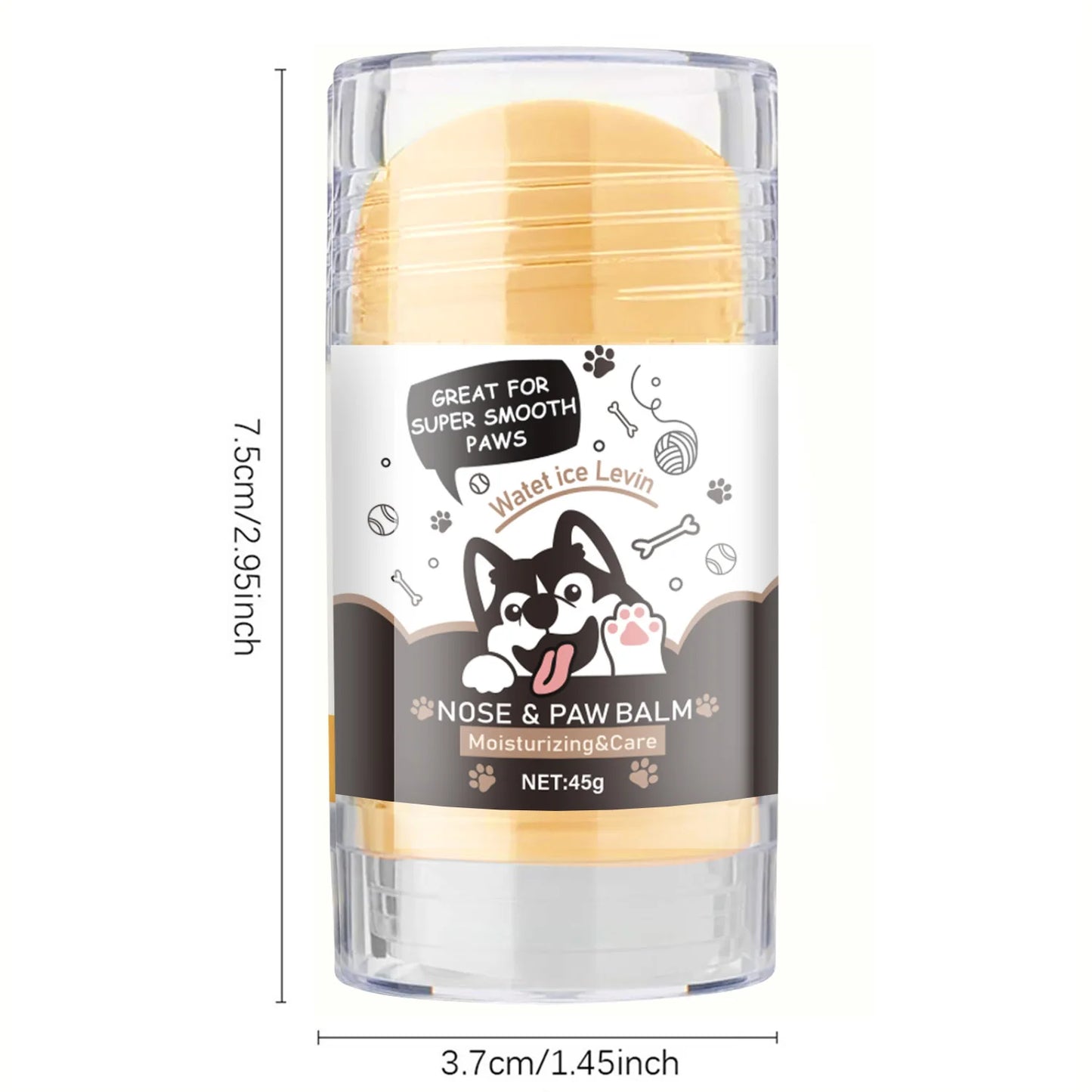 Bálsamo para patas de cachorro - Calmante para focinho que não irrita a pele - Hidratante, calmante e nutritivo - Previne rachaduras e feridas - Creme para patas de cachorro com cera, óleo, manteiga e extrato