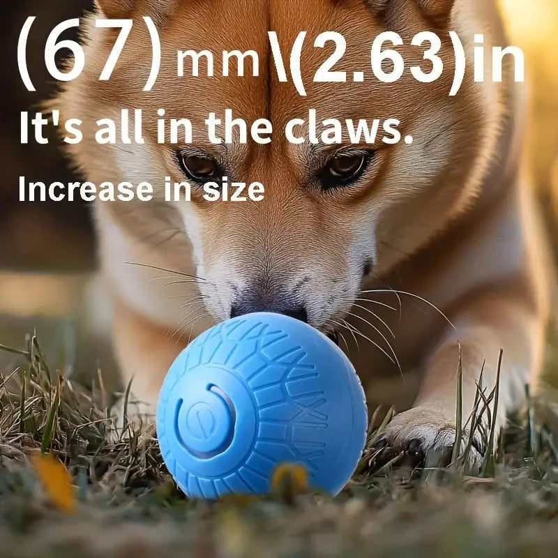 Bola de brinquedo inteligente para cachorro, brinquedo eletrônico interativo automático para animais de estimação, com rolamento, recarregável por USB, que salta para filhotes e cães grandes, brinquedo de mastigar