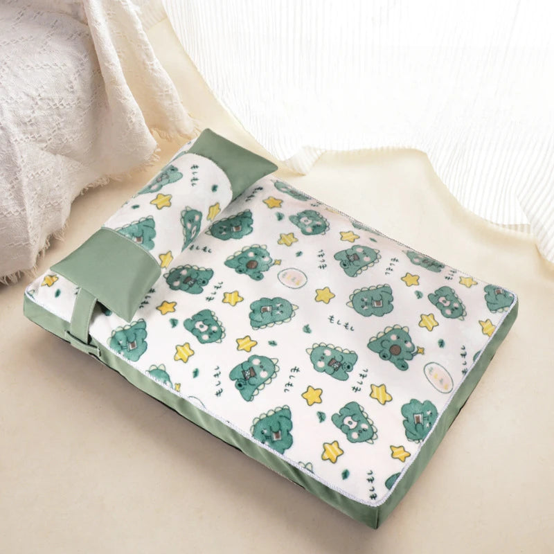 Cama removível e lavável para cães, cama de verão para gatos, tapete universal sazonal para animais de estimação, tapete para cães, tapete para dormir, suprimentos para animais de estimação