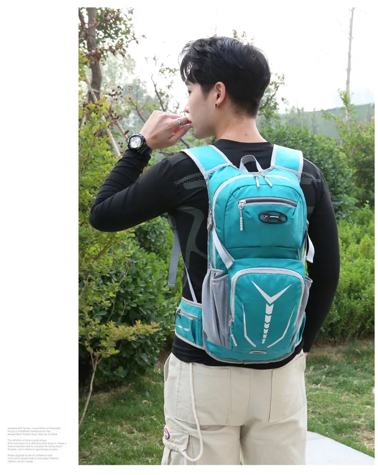 Mochila de hidratação para bicicleta 20L, masculina, à prova d'água, para ciclismo, esportes ao ar livre, viagens, caminhadas, trekking, MTB, mochila para bicicleta, bolsa d'água