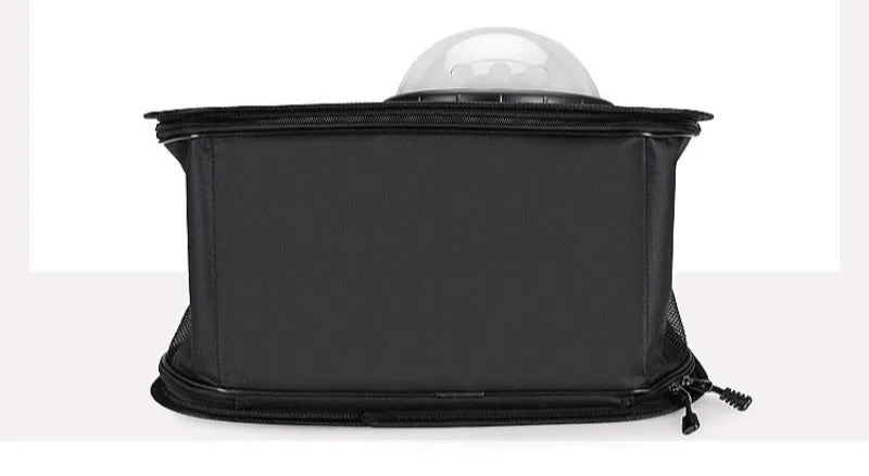 Mochila portátil para animais de estimação para viagens ao ar livre, mochila dobrável transparente para gatos, adequada para cães e gatos, bolsa respirável para viagens