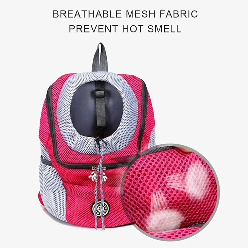 Mochila para transporte de cães de estimação, bolsa portátil para transporte de cães, mochila para transporte de cães, bolsa de ombro duplo para viagem, conjunto de viagem para cães