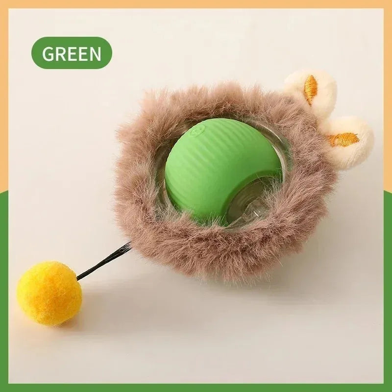 Brinquedos inteligentes interativos para gatos, bola elétrica com rolamento automático para gatos, gatinhos, animais de estimação, treinamento automático, brinquedo recarregável por USB