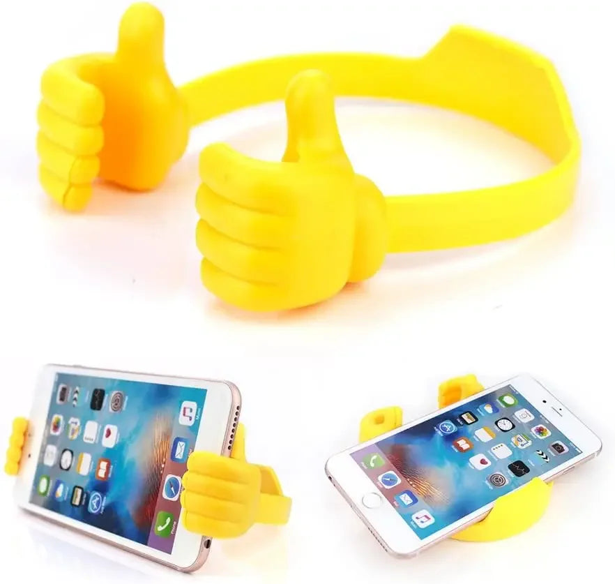 Suporte para celular com polegar para cima -