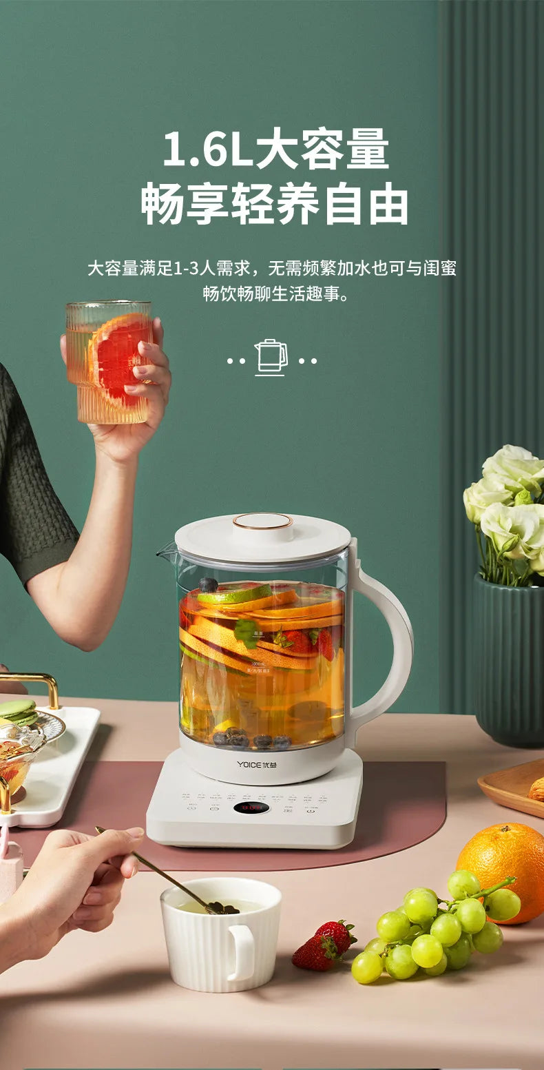 1L Multifuncional Máquina de Chá de Ervas Chaleira Elétrica Home Stewing Cooking Flower Medicine Pot Fervente Atacado