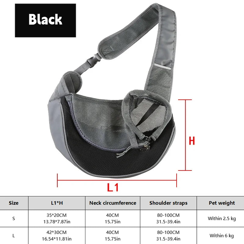 1 peça mochila para cachorro, bolsa de viagem transversal de malha respirável para filhotes, gatos, caminhadas e acampamentos