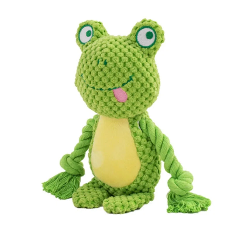Brinquedo de empurrar fofo para animais de estimação, cachorro, auto-alívio, vocalização, elefante, raposa, gato, ranger de dentes e morder, brinquedo interativo de limpeza e mastigação
