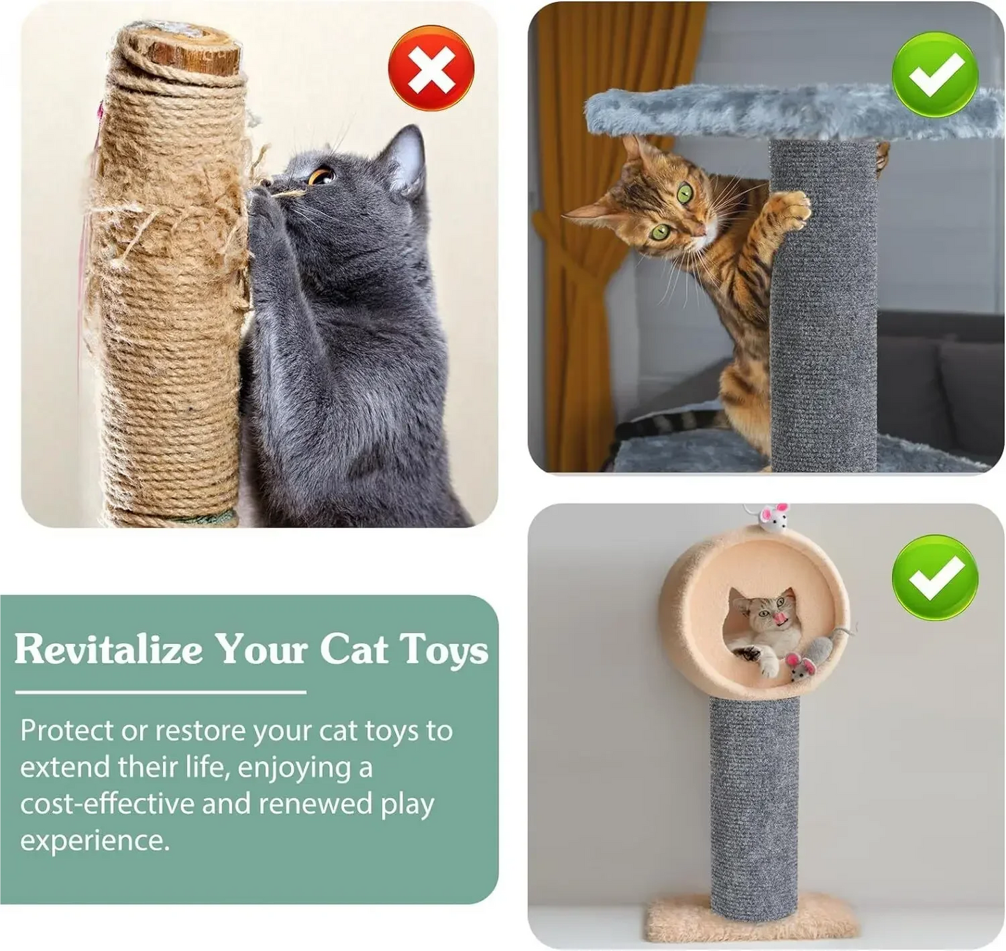 Tapete arranhador para gatos, tapete autoadesivo e aparável, poste arranhador para gatos, carpete para proteção de sofás e móveis anti-arranhões