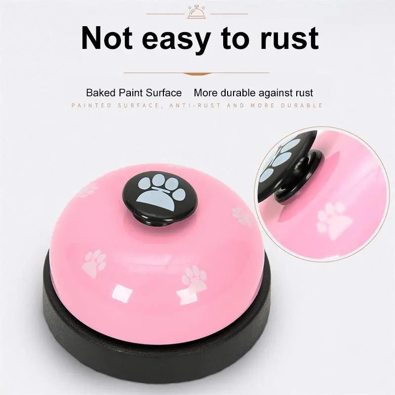 1 peça de brinquedo para treinamento de animais de estimação, jantar pequeno, sino, pegada, brinquedo para cachorro, chamada de cachorro, acessórios para cachorros, brinquedos para animais de estimação