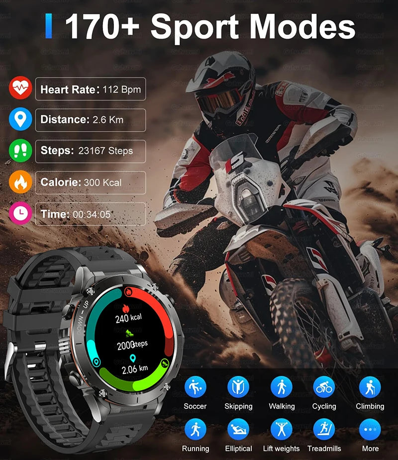 Novo relógio inteligente Xiaomi IOS Ultra GPS 2025, à prova d'água, 10ATM, com bússola GNSS de banda dupla integrada, esportivo militar, masculino, pulseira de natação