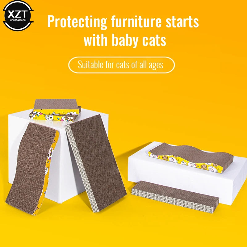 Nova tigela arranhador para gatos, garra de afiar, papelão ondulado, resistente a arranhões, brinquedo para gatos, almofada para sofá e cama