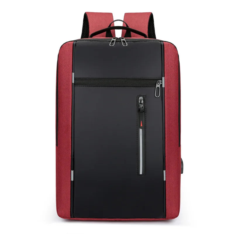 Mochilas escolares masculinas à prova d'água para laptop, mochilas escolares com entrada USB de 15,6 polegadas, mochilas de grande capacidade para homens