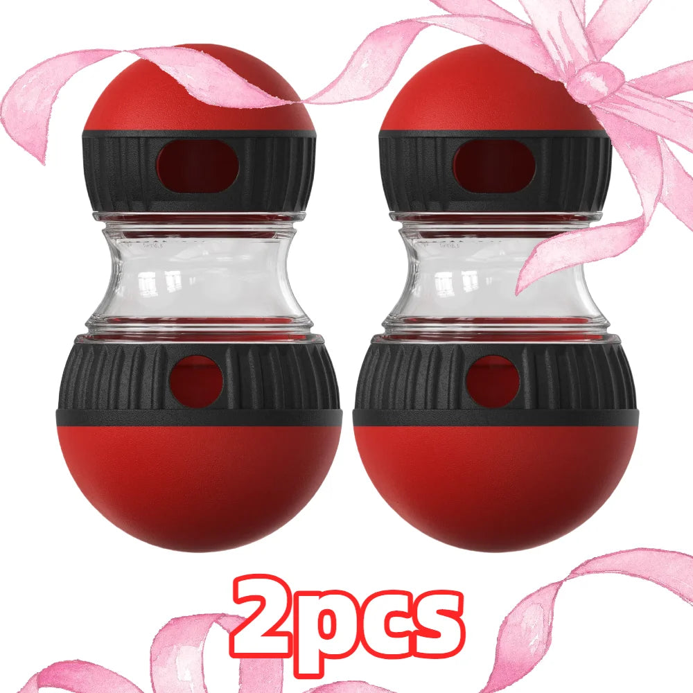 Brinquedo dispensador de petiscos para cães de pequeno, médio e grande porte, brinquedo interativo com vazamento de comida, alimentador lento ajustável, treinamento para beagle e gato