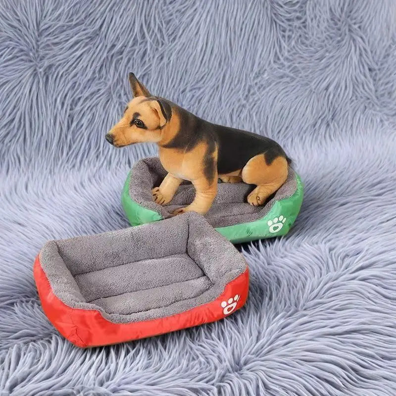 Tapete clássico para animais de estimação, moda canil para cães, cama, casa, respirável, algodão, macio, ninho de gato, cama quente para cães pequenos e médios
