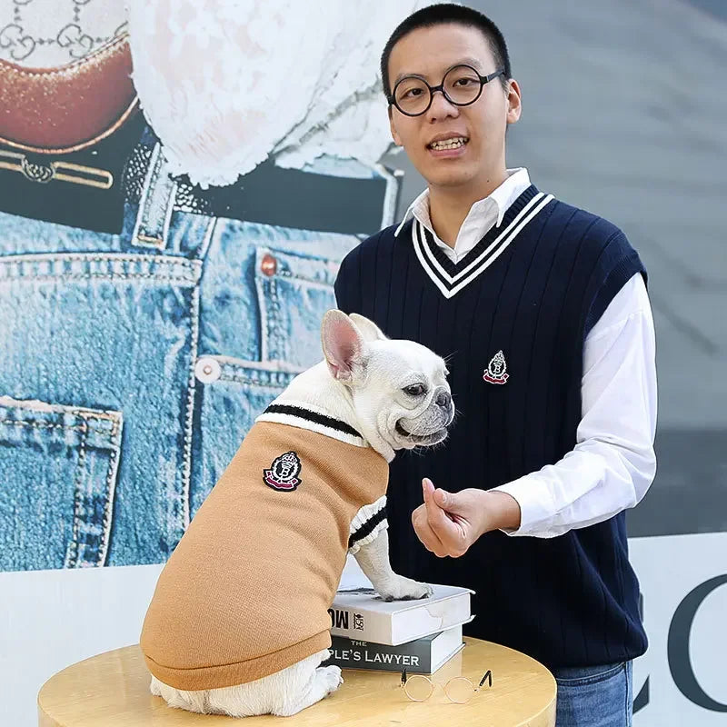 Warm Dog Sweater Winter Clothing Turtleneck Knitted Pet Cat Puppy Clothes Costume for Small Dogs Chihuahua Outfit Sweaters Vest