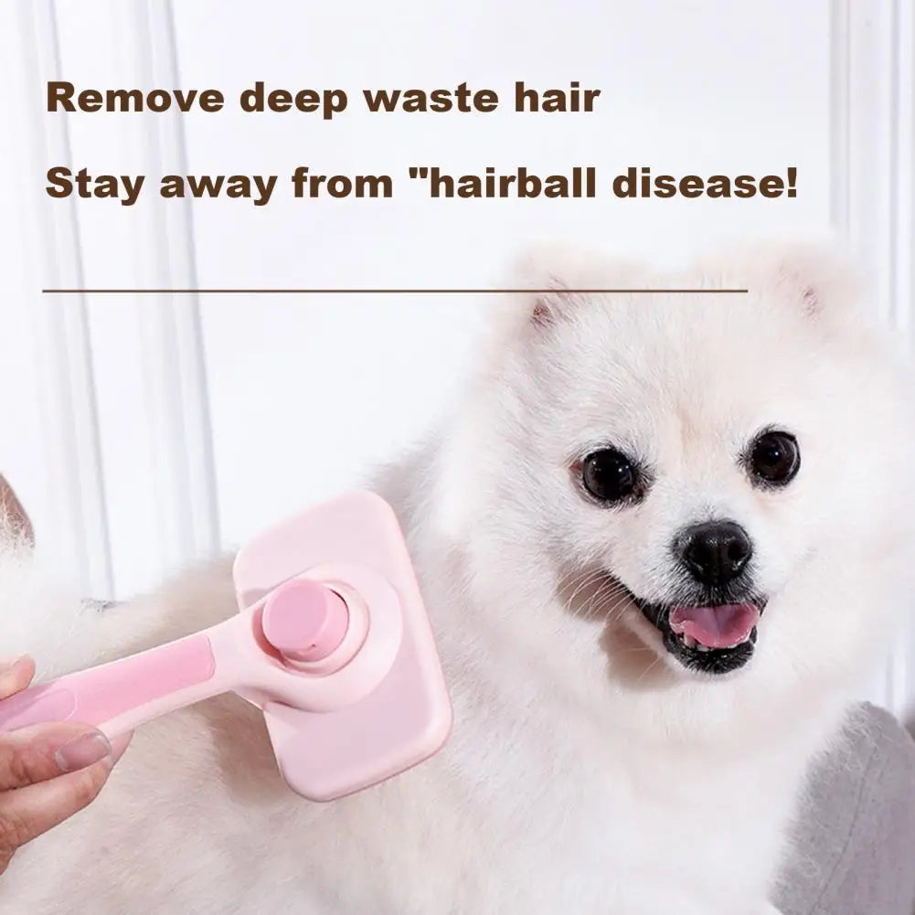 Escova para animais de estimação para cães, escovas de higiene para animais de estimação que não agridem a pele de gatos e cães, pente autolimpante, ferramenta de massagem para filhotes