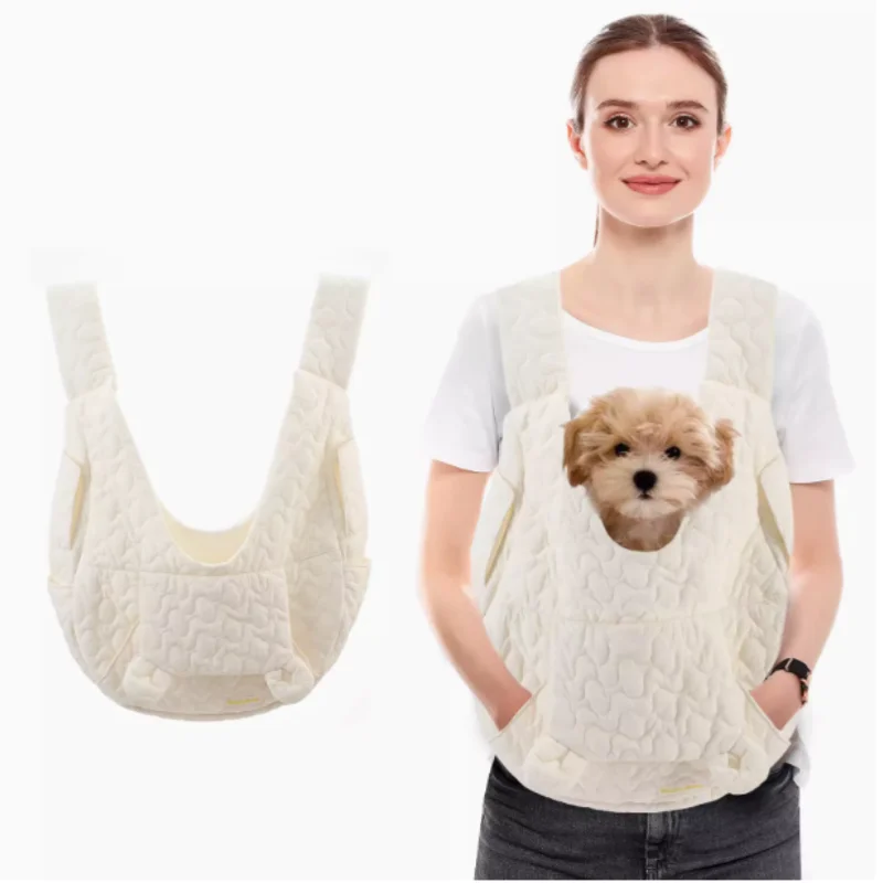 Bolsa de transporte para animais de estimação, mochila de peito extra grande com capacidade para cães e gatos, bolsa para atividades ao ar livre, à prova d'água e resistente ao vento, bolsa portátil para animais de estimação