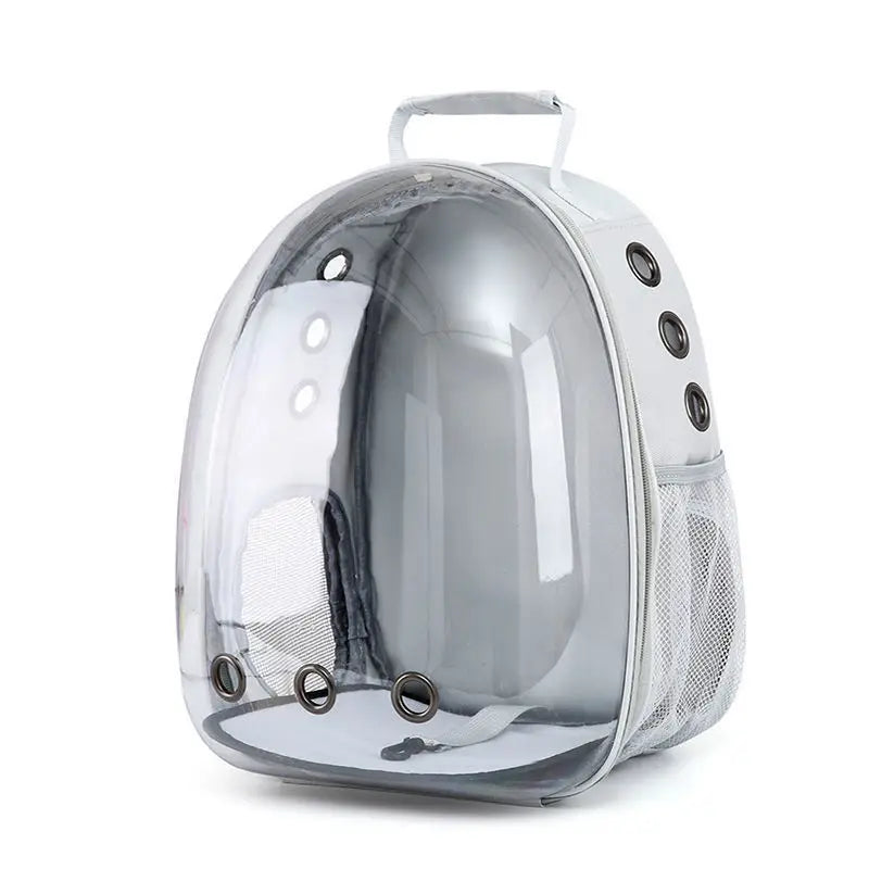 Bolsa de viagem transparente para gatos, mochila portátil para gatos, filhotes, bolsa respirável para levar suprimentos para animais de estimação