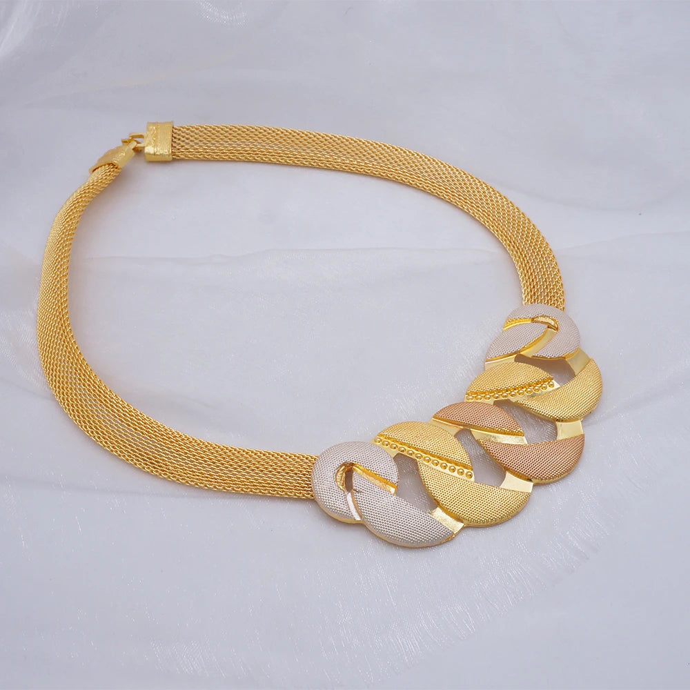 Conjuntos de joias finas 2023 para mulheres, presentes de casamento, colar, pulseira, brincos, anel, joias com contas africanas