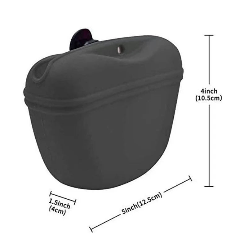 Hot-selling Pet Silicone Dog Food Bag Portable Dog Training Snack Bag Training Snack Bags Dogs Training Fanny Pack Pet Supplies pet shop