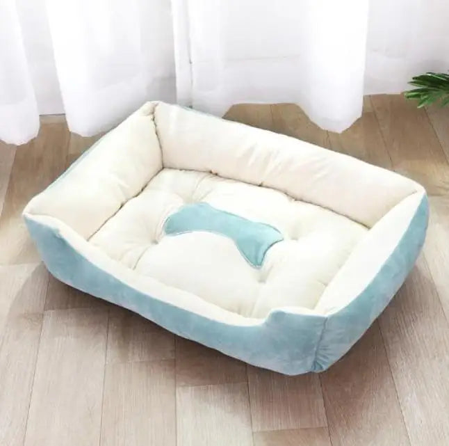 Tapete clássico para animais de estimação, moda canil para cães, cama, casa, respirável, algodão, macio, ninho de gato, cama quente para cães pequenos e médios