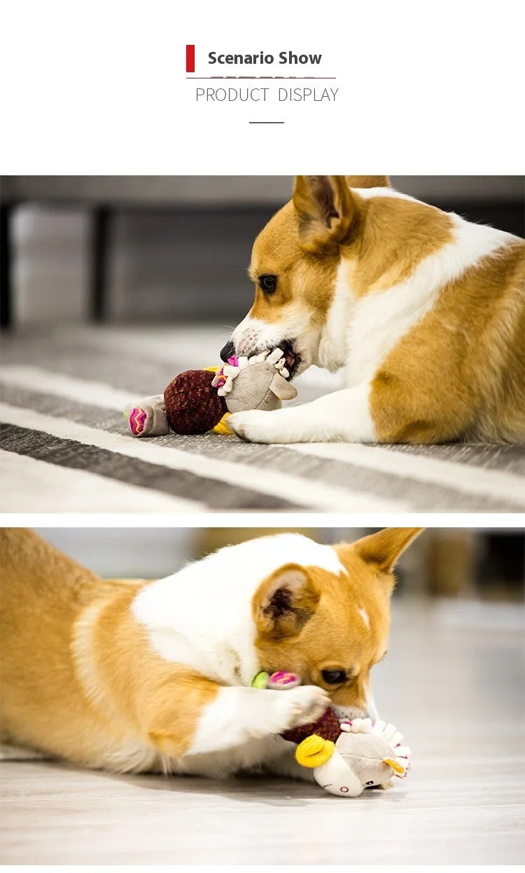 Brinquedo de pelúcia para cachorro GiGwi, série Honour, boneco com chamada de voz, alivia o tédio, cachorro de pequeno e médio porte, brinquedo com som para presente
